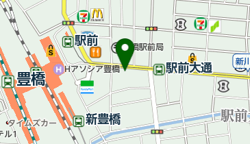 豊橋えきちか駐車場(駅前公共駐車場第2)の地図画像