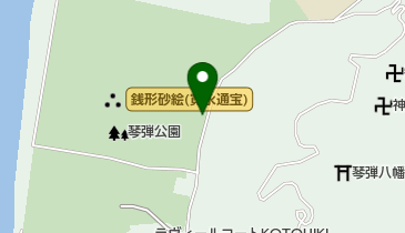 県立琴弾公園駐車場の地図画像