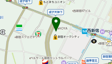 新宿オークシティー駐車場の地図画像