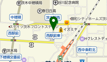 茨木市JR駅前ビル駐車場の地図画像