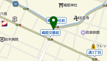 織姫観光駐車場の地図画像