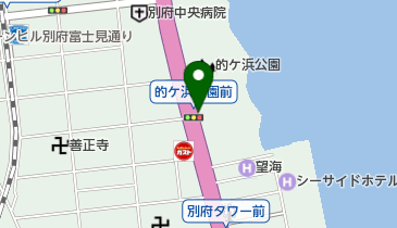 別府市的ヶ浜駐車場の地図画像
