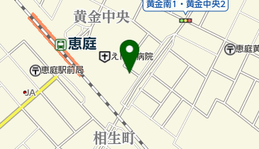 恵庭駅東口駐車場の地図画像