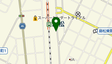 島松駅横駐車場の地図画像