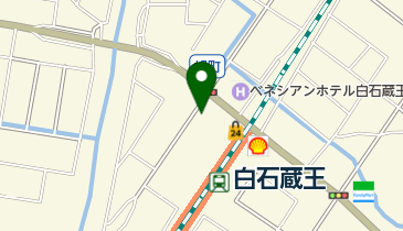 白石蔵王駅西口駐車場の地図画像