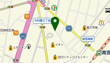 宮交シティE駐車場の地図画像