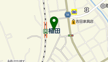 いわき市植田駅前広場駐車場の地図画像
