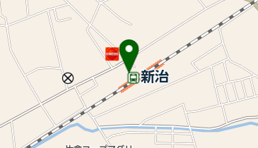 新治駅前駐車場の地図画像