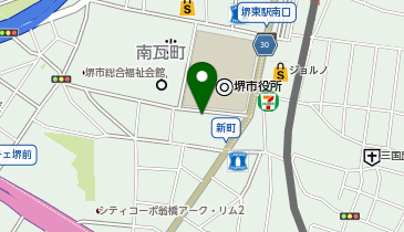 堺東メディカルビル駐車場の地図画像