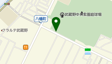 武蔵野中央公園駐車場の地図画像