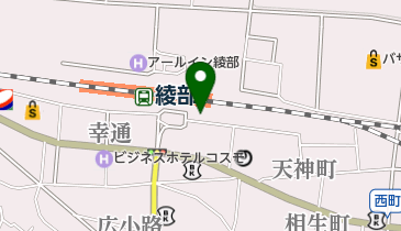 綾部市営綾部駅南駐車場の地図画像