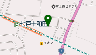 七戸十和田駅北口第1駐車場の地図画像