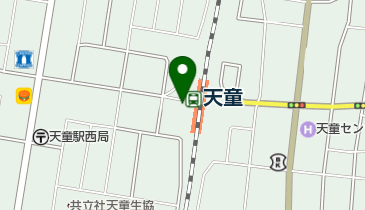 天童駅西第1駐車場の地図画像