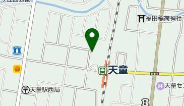 天童駅西第2駐車場の地図画像