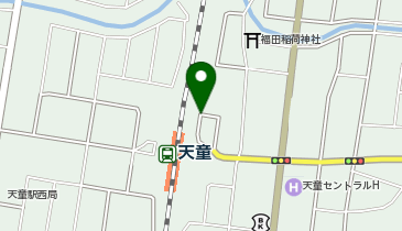 天童駅東駐車場の地図画像