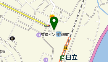 日立市日立駅中央口駐車場の地図画像