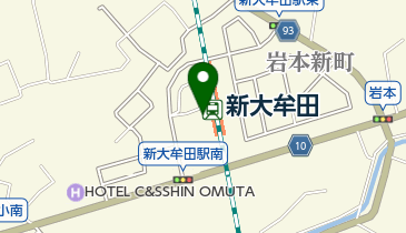 新大牟田駅駐車場の地図画像