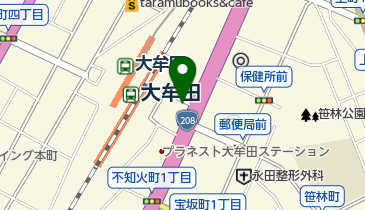 大牟田駅東口駐車場の地図画像