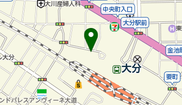 JRおおいたシティ第1駐車場の地図画像