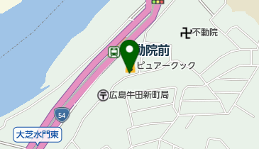 ピュアークック牛田店駐車場の地図画像