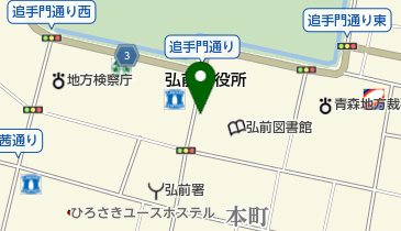 弘前市立観光館地下駐車場の地図画像