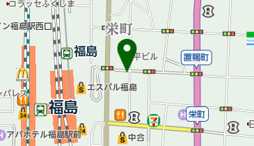 福島セントランドビル駐車場の地図画像