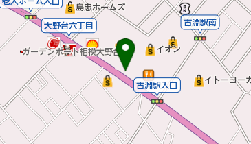 イオン相模原店平面駐車場の地図画像