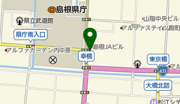 土日祝おもてなし駐車場(島根JAビル駐車場)の地図画像