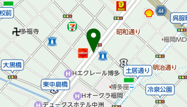 川端地下駐車場の地図画像