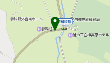 蓼科牧場無料大駐車場の地図画像