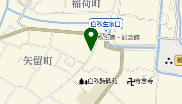 市営白秋観光駐車場の地図画像