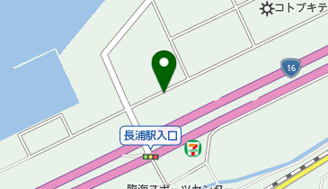 市営長浦駅臨海駐車場の地図画像