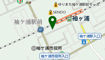 市営袖ケ浦駅前第1駐車場の地図画像