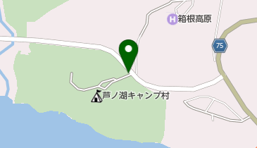 芦ノ湖キャンプ村駐車場の地図画像