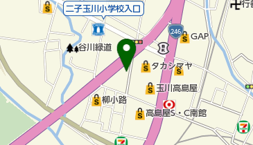 玉川高島屋ショッピングセンター西館駐車場の地図画像