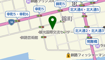 釧路錦町駐車場の地図画像