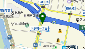 大手町フィナンシャルシティ グランキューブ駐車場の地図画像