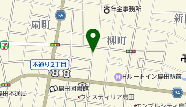 柳町駐車場の地図画像