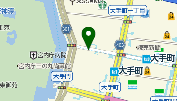 大手町パークビル駐車場の地図画像