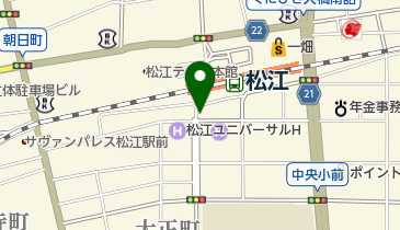 松江駅南口駐車場の地図画像