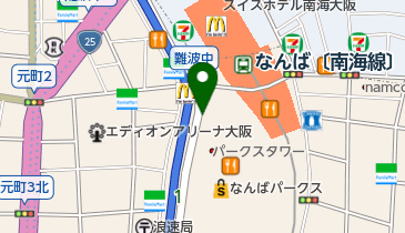 なんばCITY駐車場の地図画像