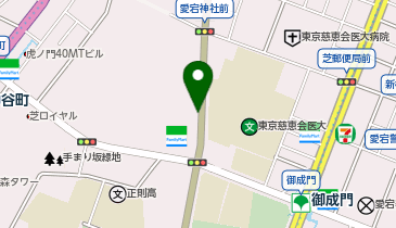 愛宕グリーンヒルズMORI(モリ)タワー駐車場の地図画像