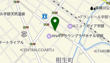 宇部興産ビル玄関前駐車場の地図画像