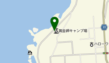 黄金岬海浜公園北側駐車場の地図画像