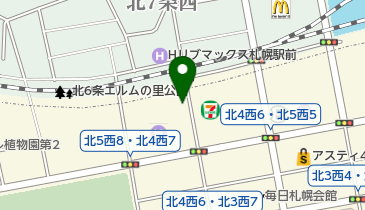 京王プラザホテル札幌駐車場の地図画像