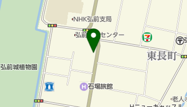 弘前文化センター駐車場の地図画像