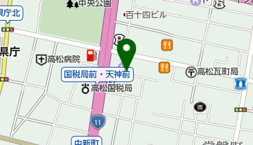 高松シティホテル駐車場の地図画像