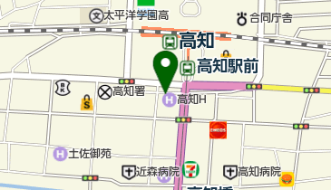 高知ホテル駐車場の地図画像