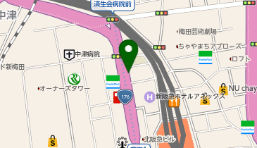 芝田グランドビル駐車場の地図画像