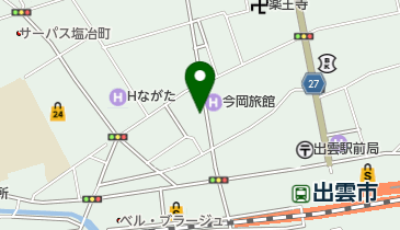 出雲新町商店街駐車場の地図画像